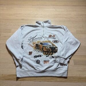 Racing Graphic Quarter Zip Sweatshirt Speed Maniac 24th Annual Race Ternado Car